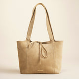 L'Escale Cachemiere Suede Butter Yellow Bag Front
