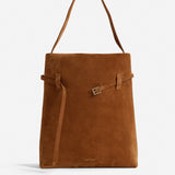 Tote du Jour Camel Suede