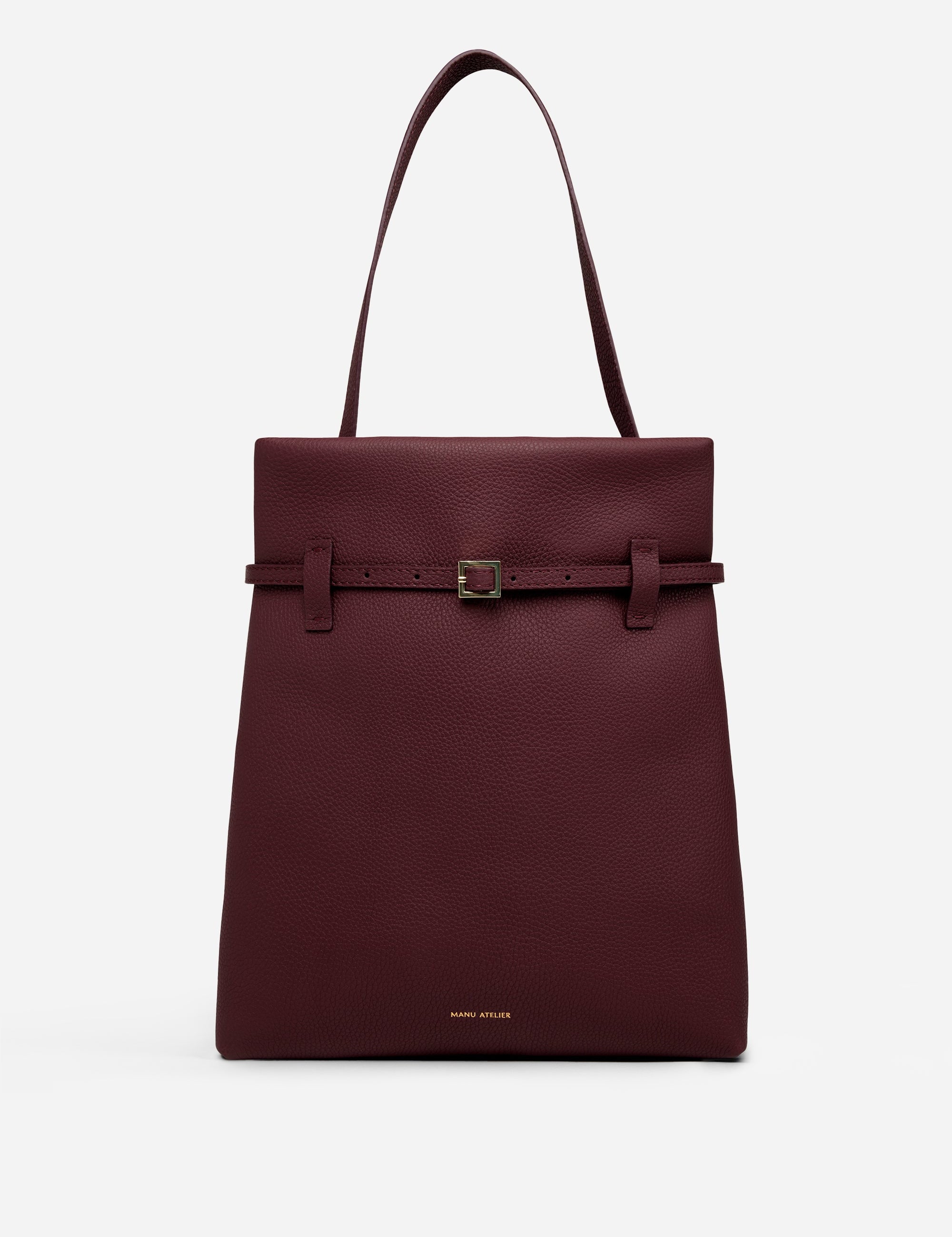 Tote du Jour Burgundy Front