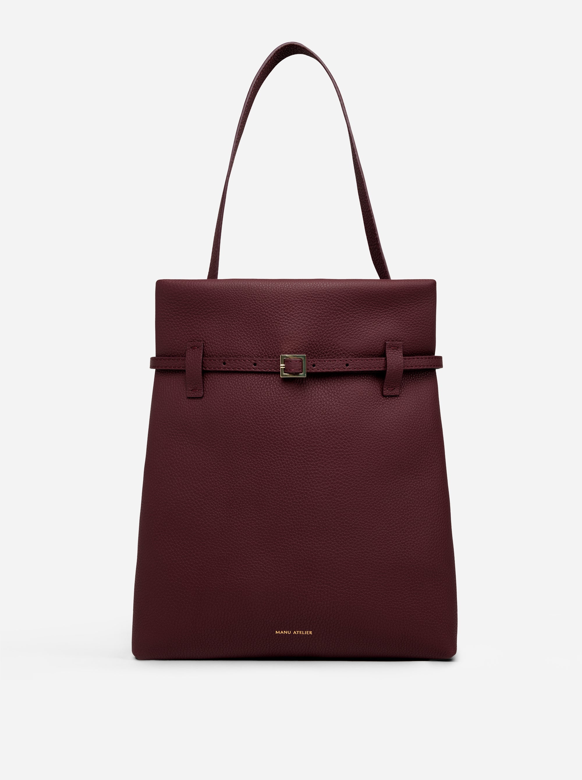 Tote du Jour Burgundy Front