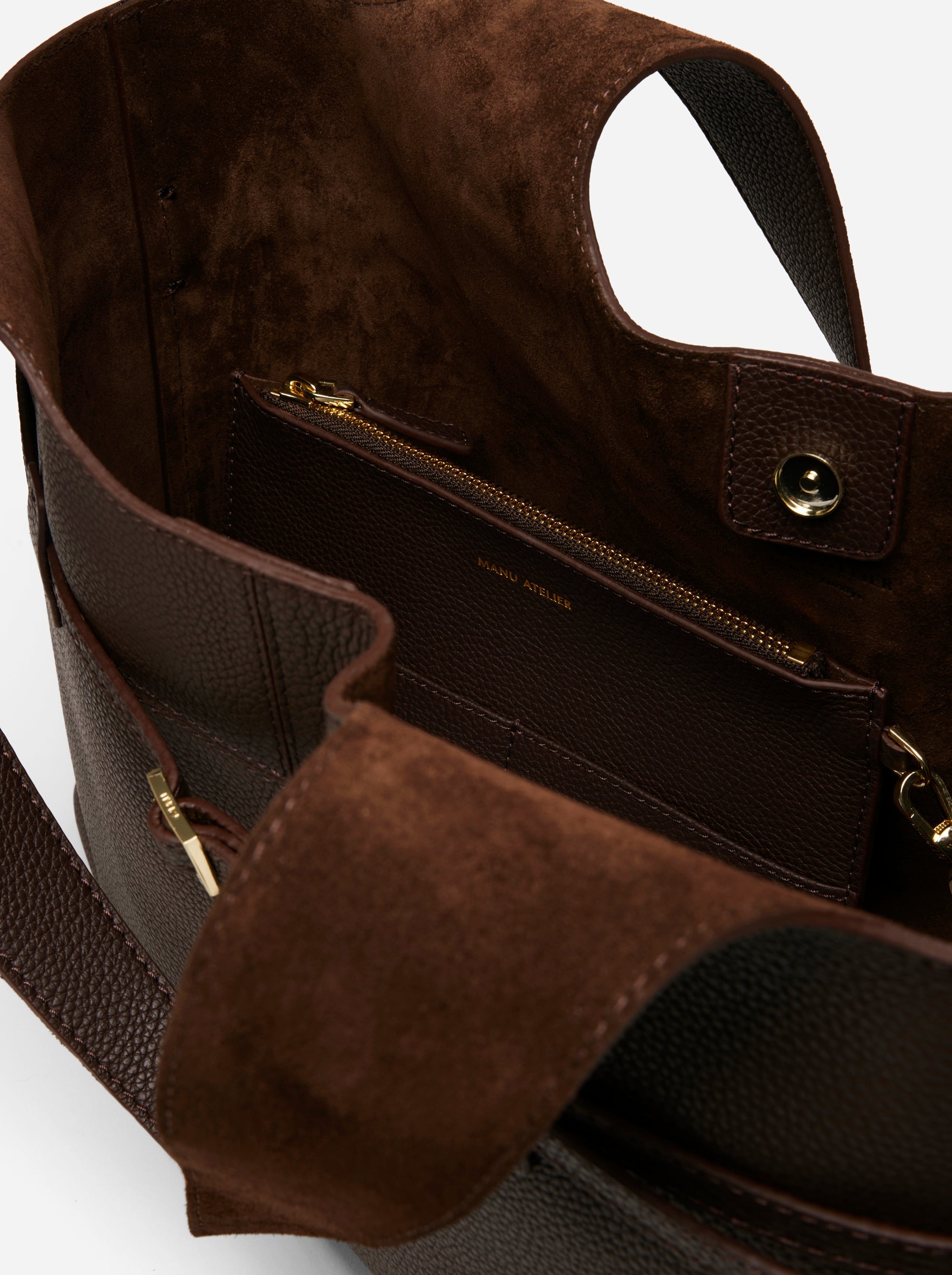 Cambon Cabas Deep Brown Inside