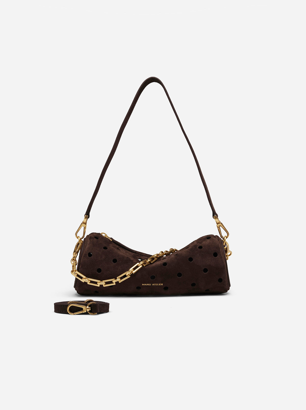 Mini Cylinder Perforated Deep Suede