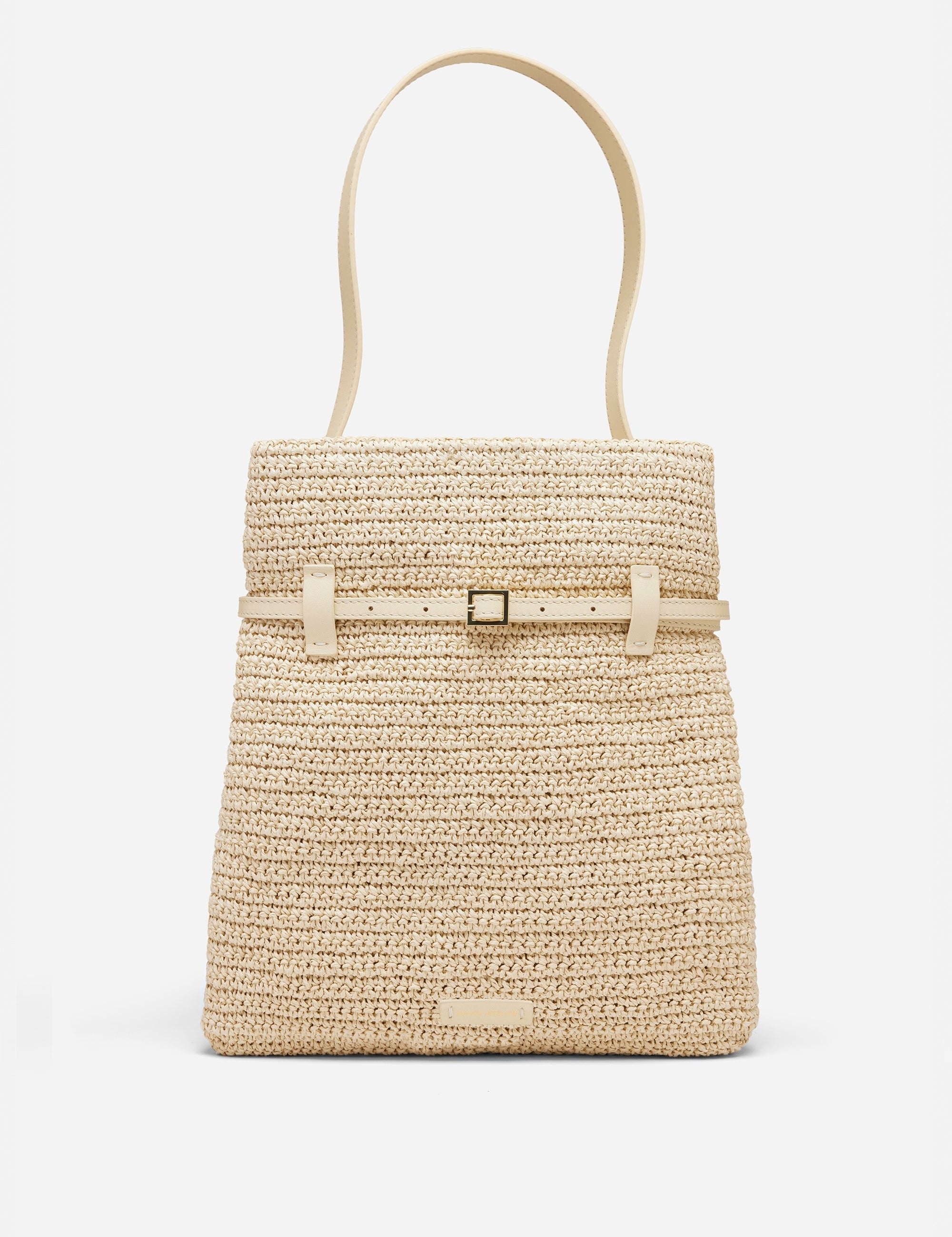 TOTE DU JOUR VANILLA CROCHET FRONT