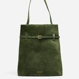 Tote du Jour Velvet Green Suede