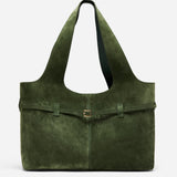 Cambon Cabas Velvet Green Suede