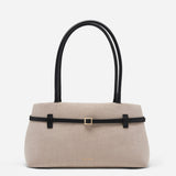 Le Cambon East West Beige Canvas & Black Front 