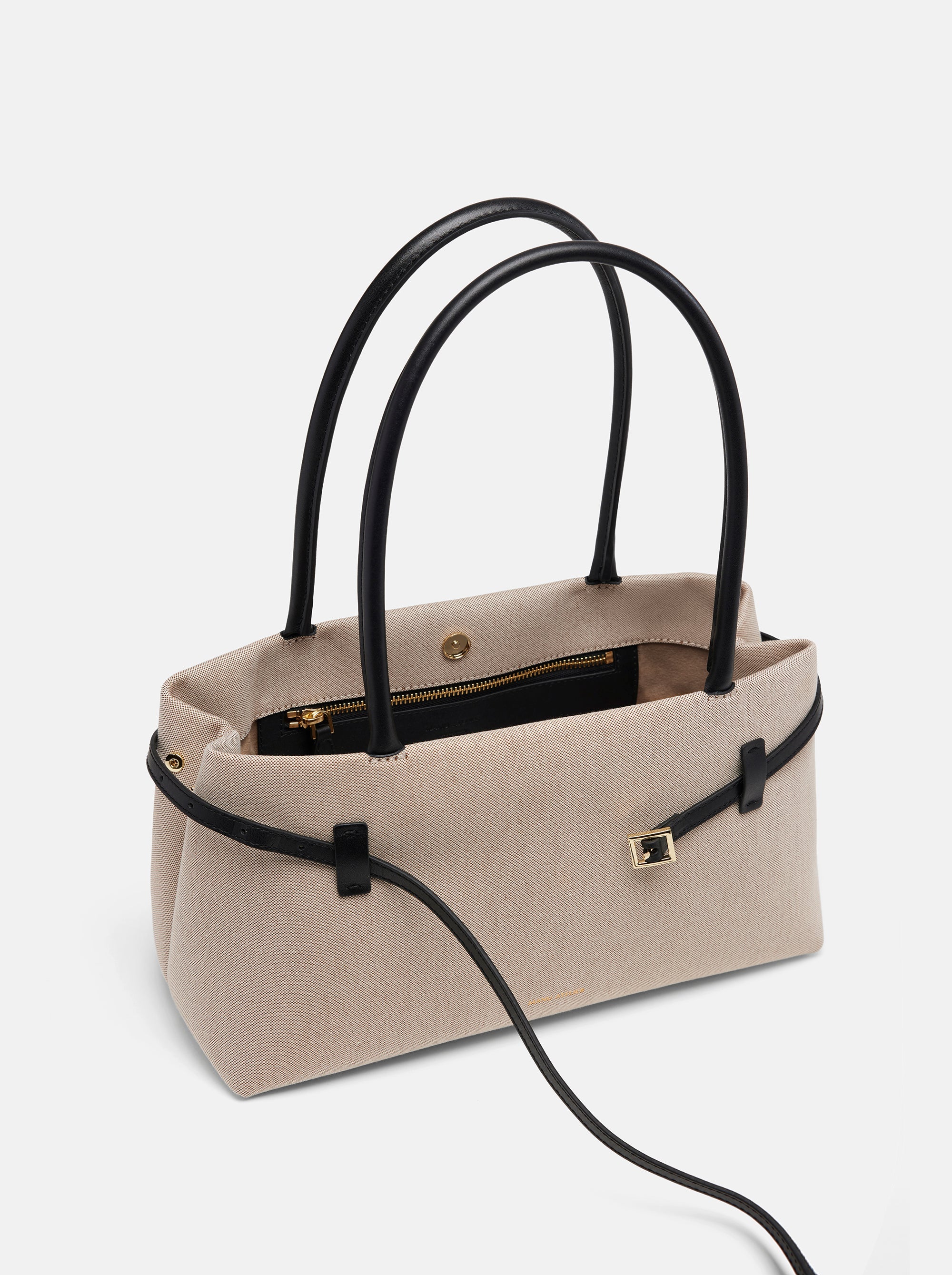 Le Cambon East West Beige Canvas & Black