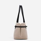 Le Cambon East West Beige Canvas & Black Side
