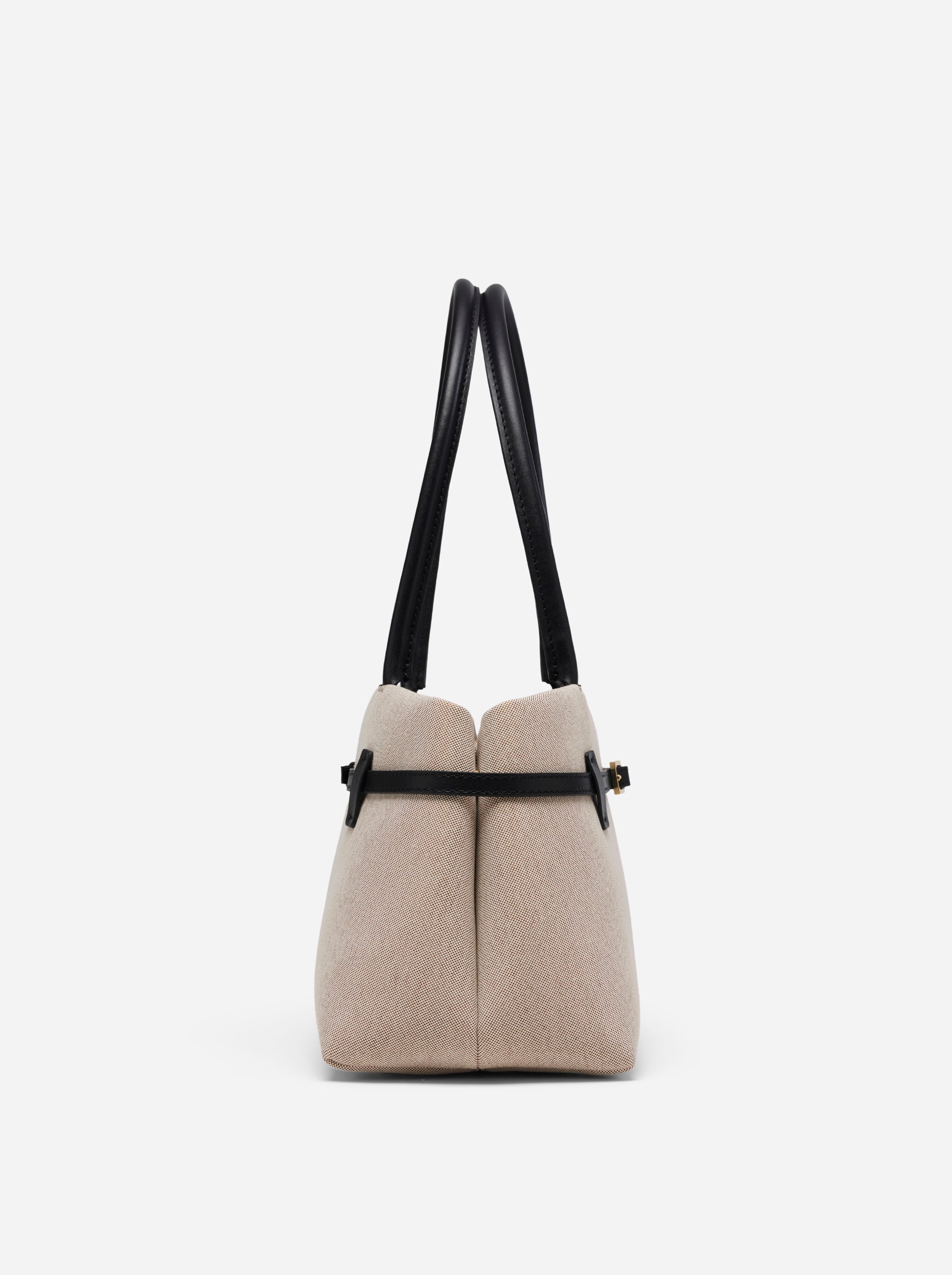 Le Cambon East West Beige Canvas & Black Side