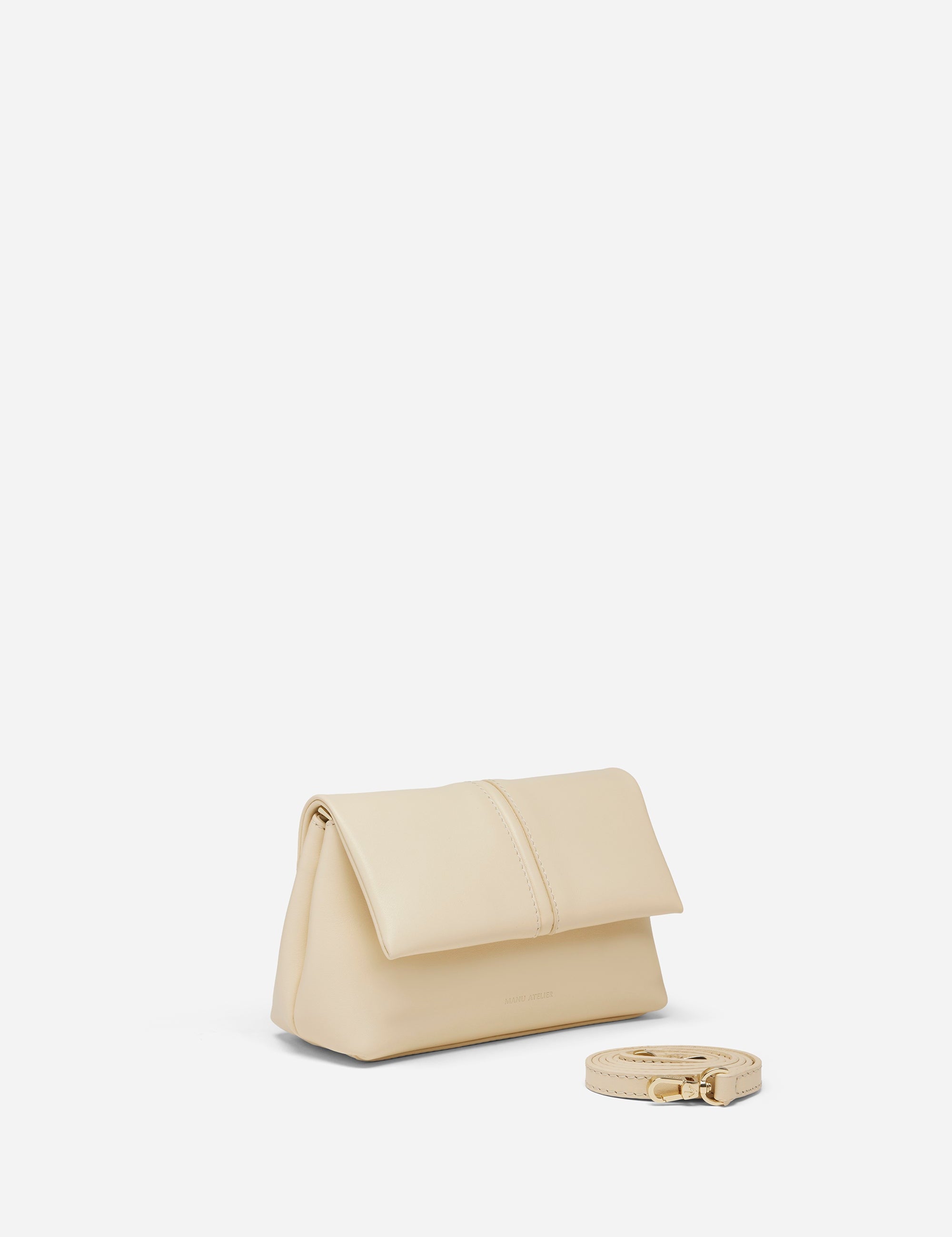 THE MINI FOLD BAG SOFT CALF LEATHER VANILLA