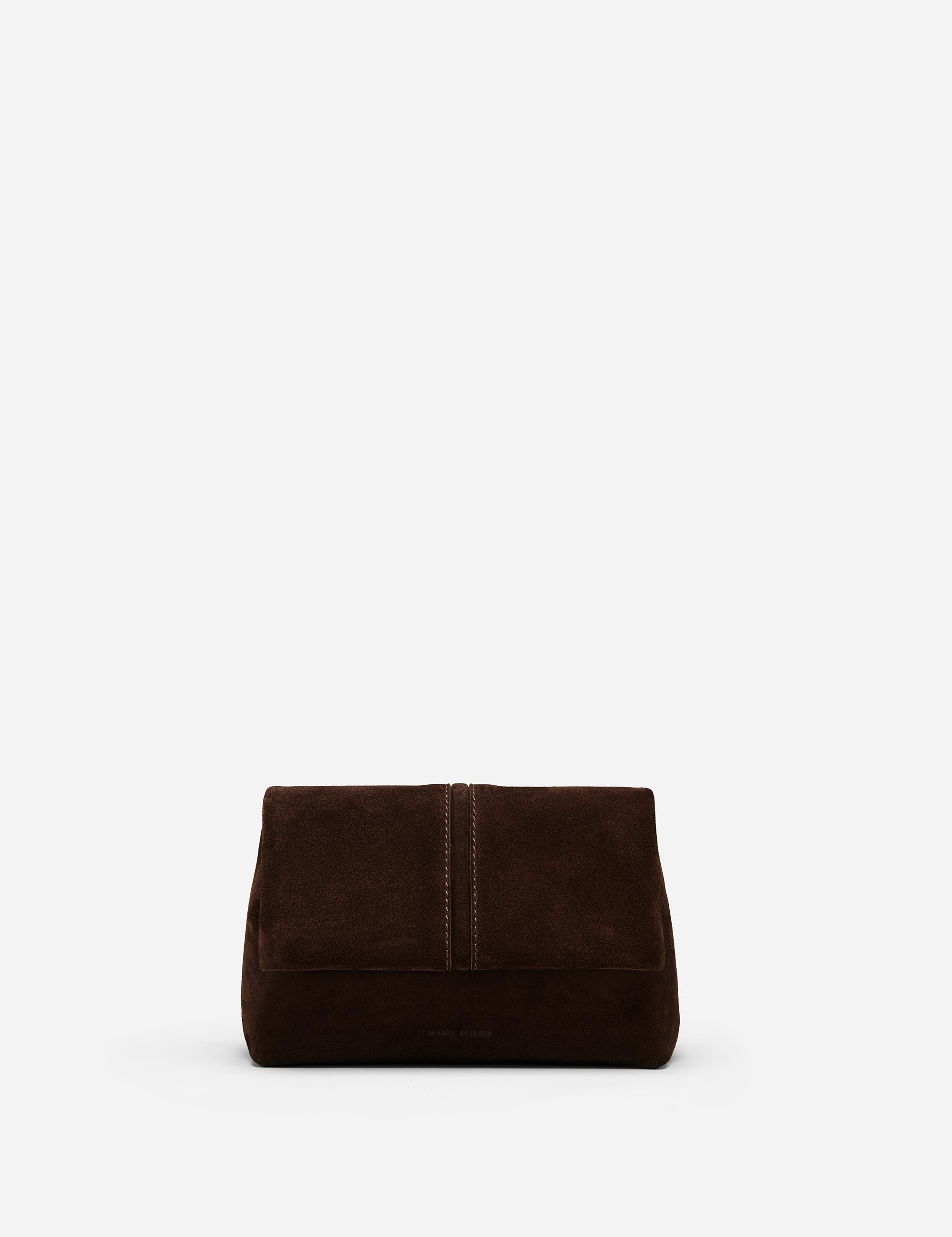 THE MINI FOLD BAG  SUEDE LEATHER DEEP BROWN