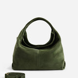 Gala Velvet Green Suede