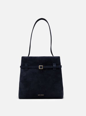 Mini Tote du Jour Dark Navy Suede