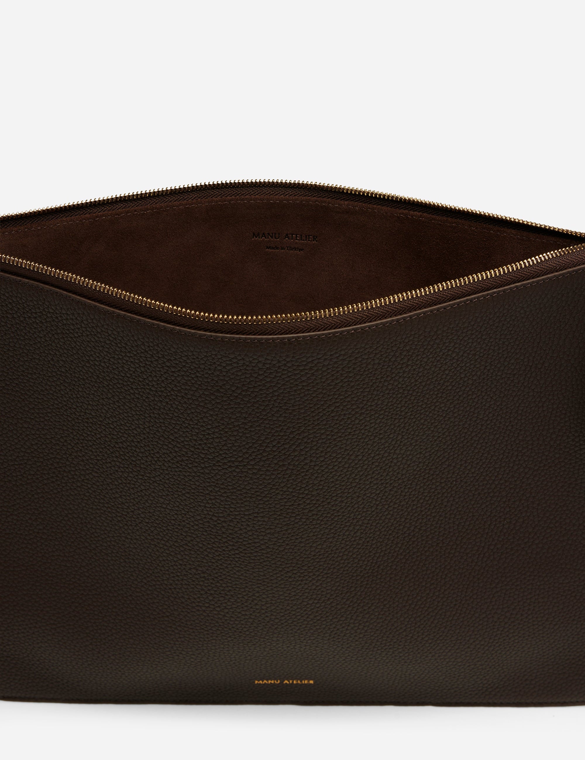 Manu Laptop Case Deep Brown inside