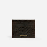 Manu Cardholder Deep Brown Croc