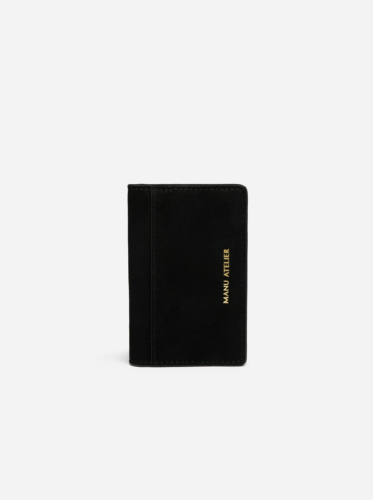 Manu Cardholder Black Suede