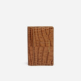 Manu Cardholder Mocha Croc