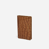 Manu Cardholder Mocha Croc