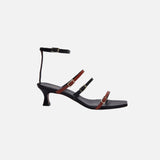 Naomi Sandals Red bole & Black Soft