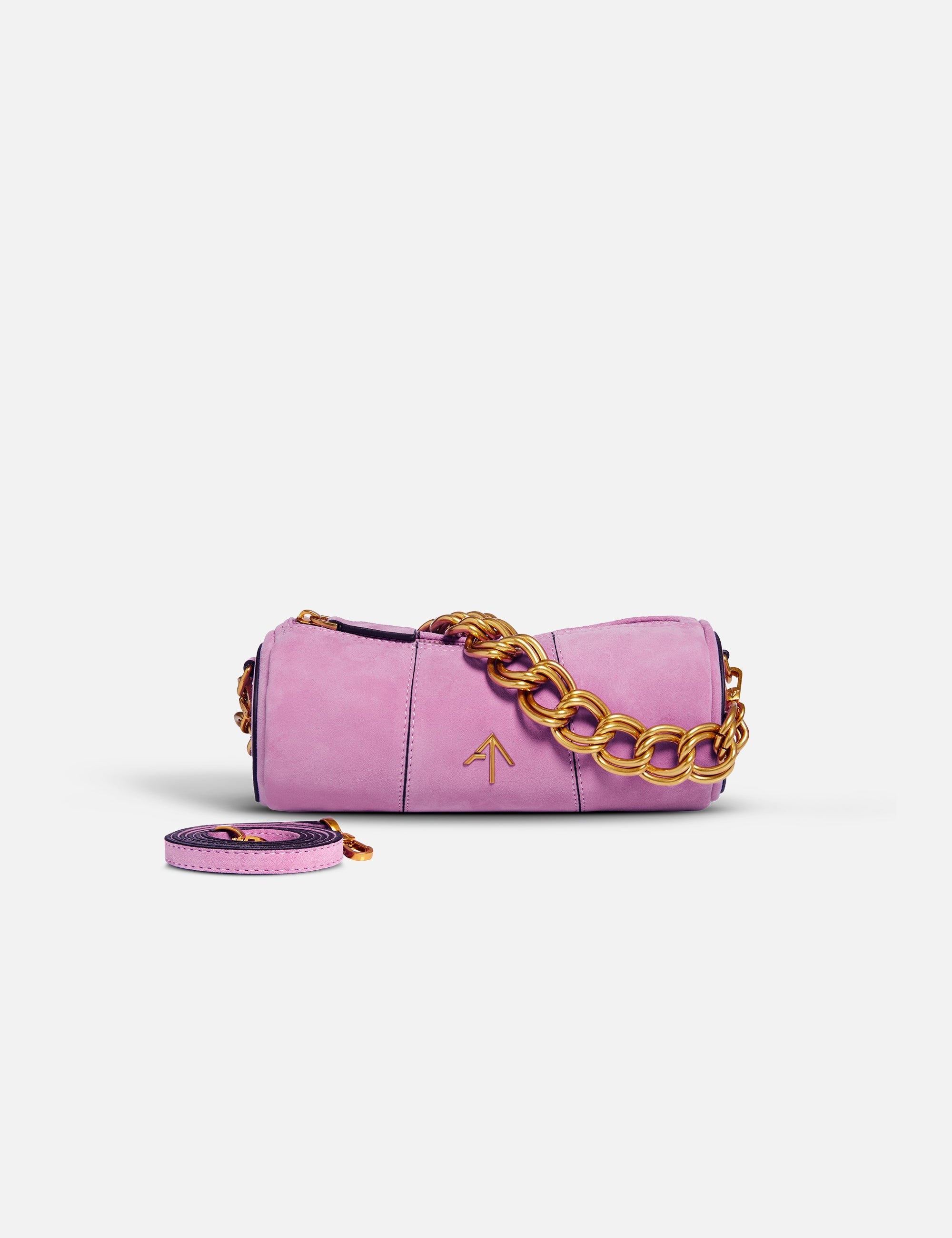 XX Mini Cylinder Suede Leather Cyclamen