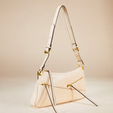 Three Zipped Baguette Ivory Side