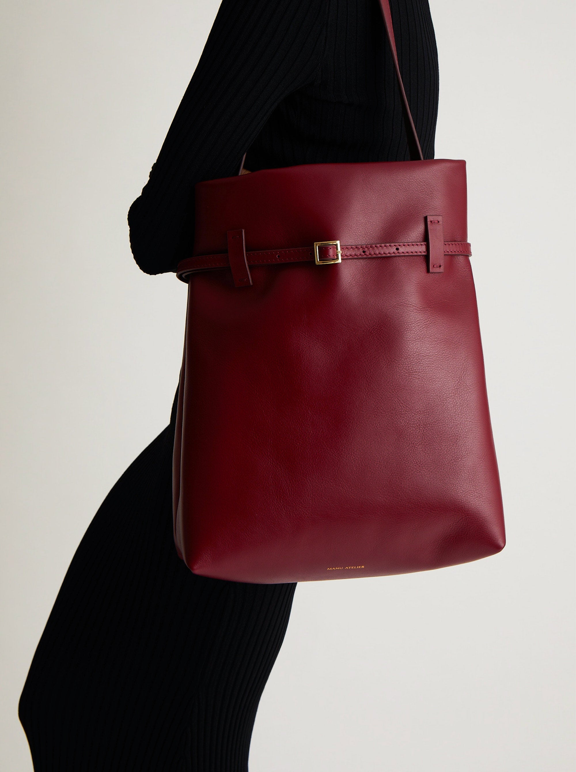 Tote du Jour Burgundy Soft by Manu Atelier