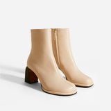 Chae Ankle Boots Ivory Soft