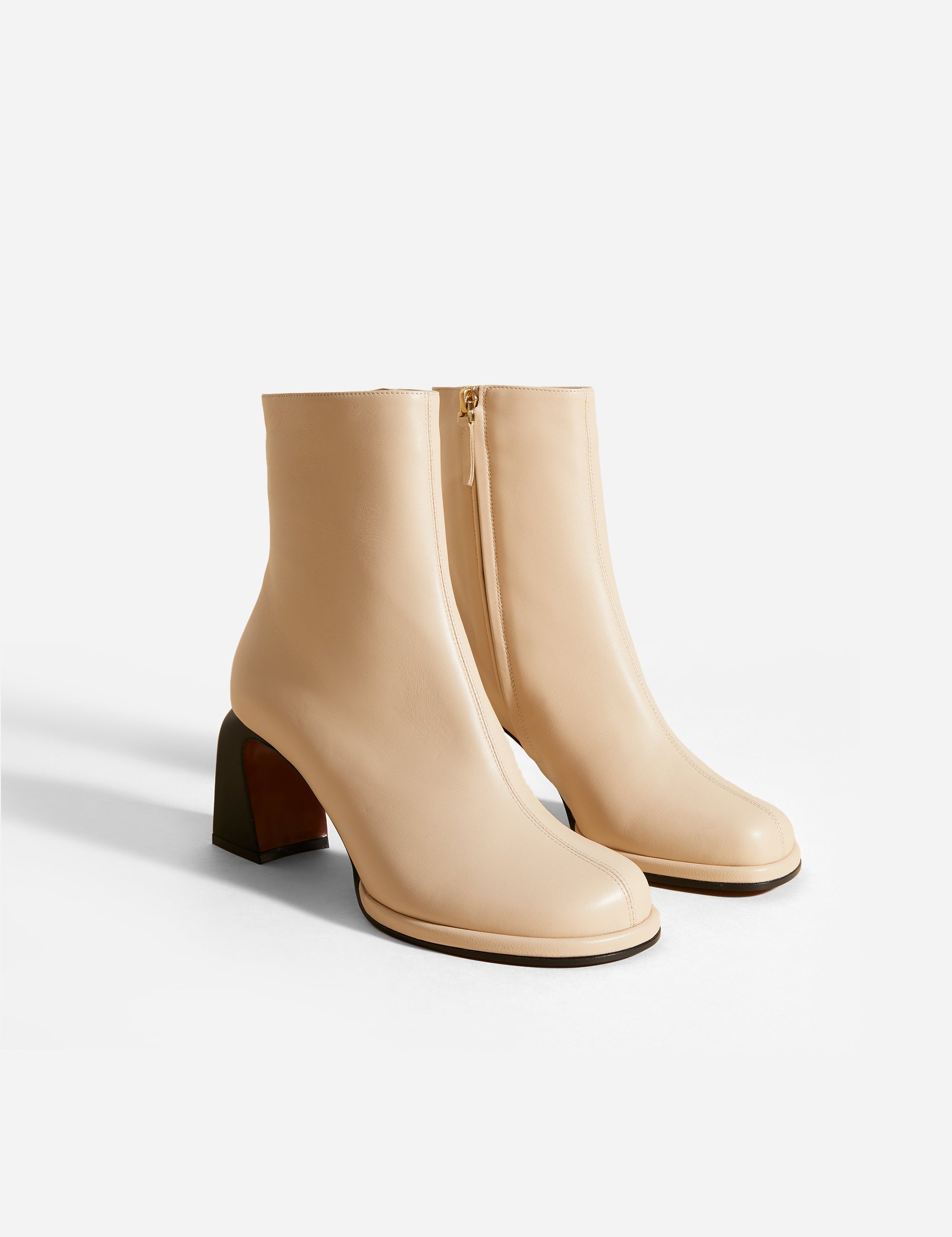 Chae Ankle Boots Ivory Soft