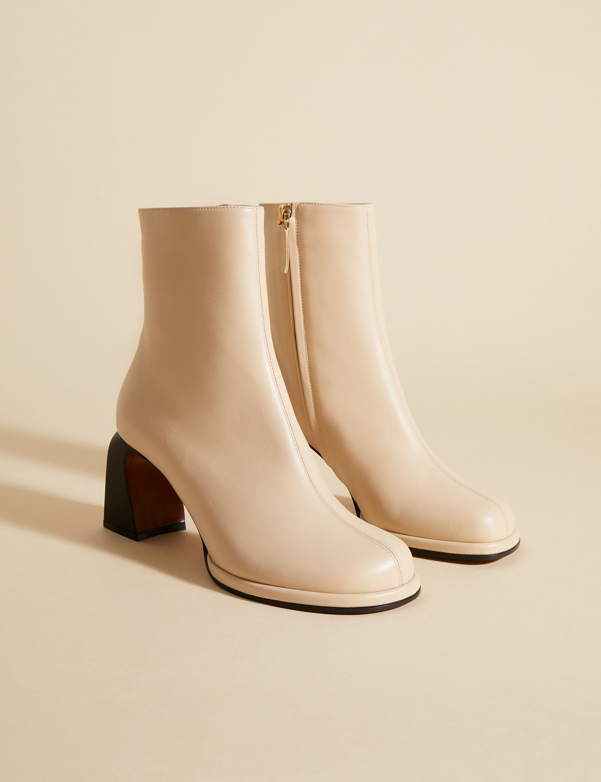 Chae Ankle Boots Ivory Soft