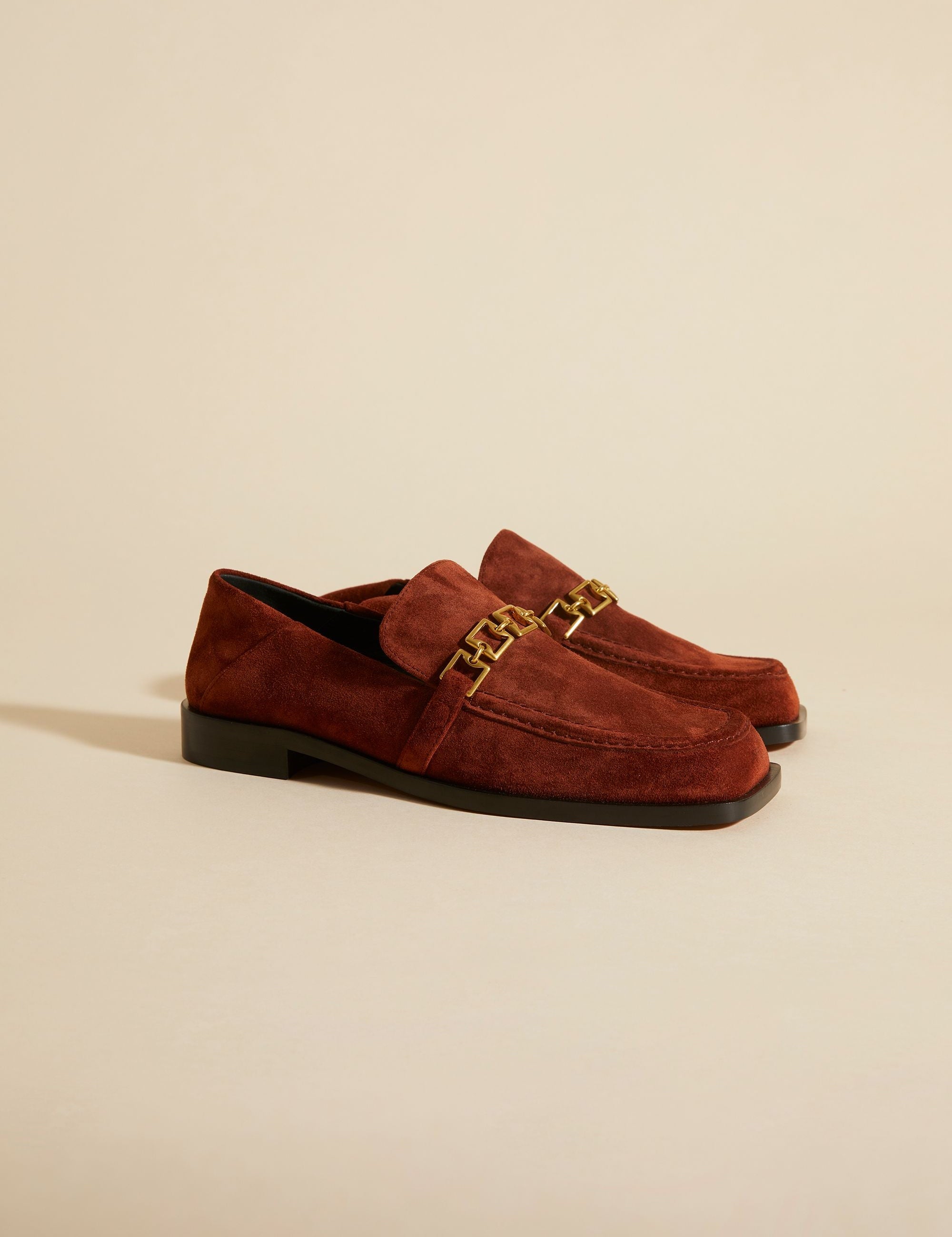 The Tap Loafers Ruby Brown Suede