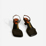 Butterfly T-strap Sandals Black Soft