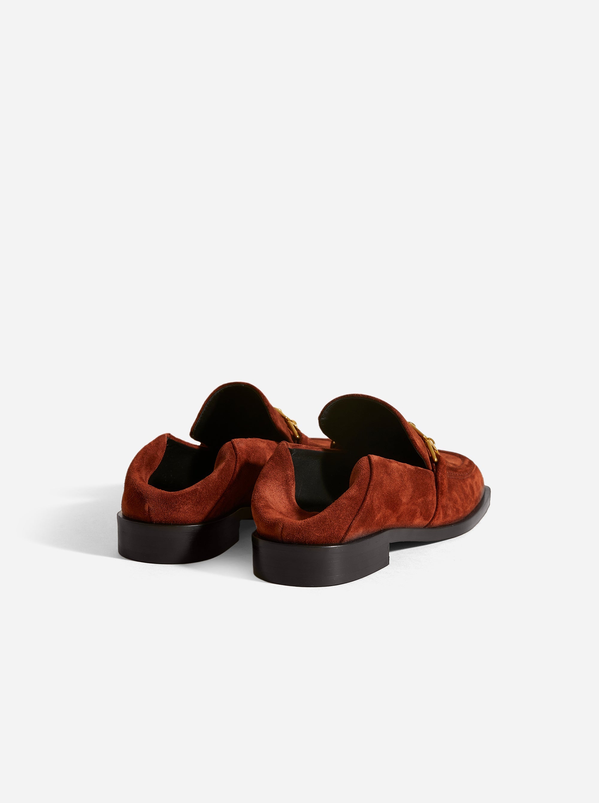 The Tap Loafers Ruby Brown Suede Back