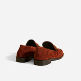 The Tap Loafers Ruby Brown Suede Back