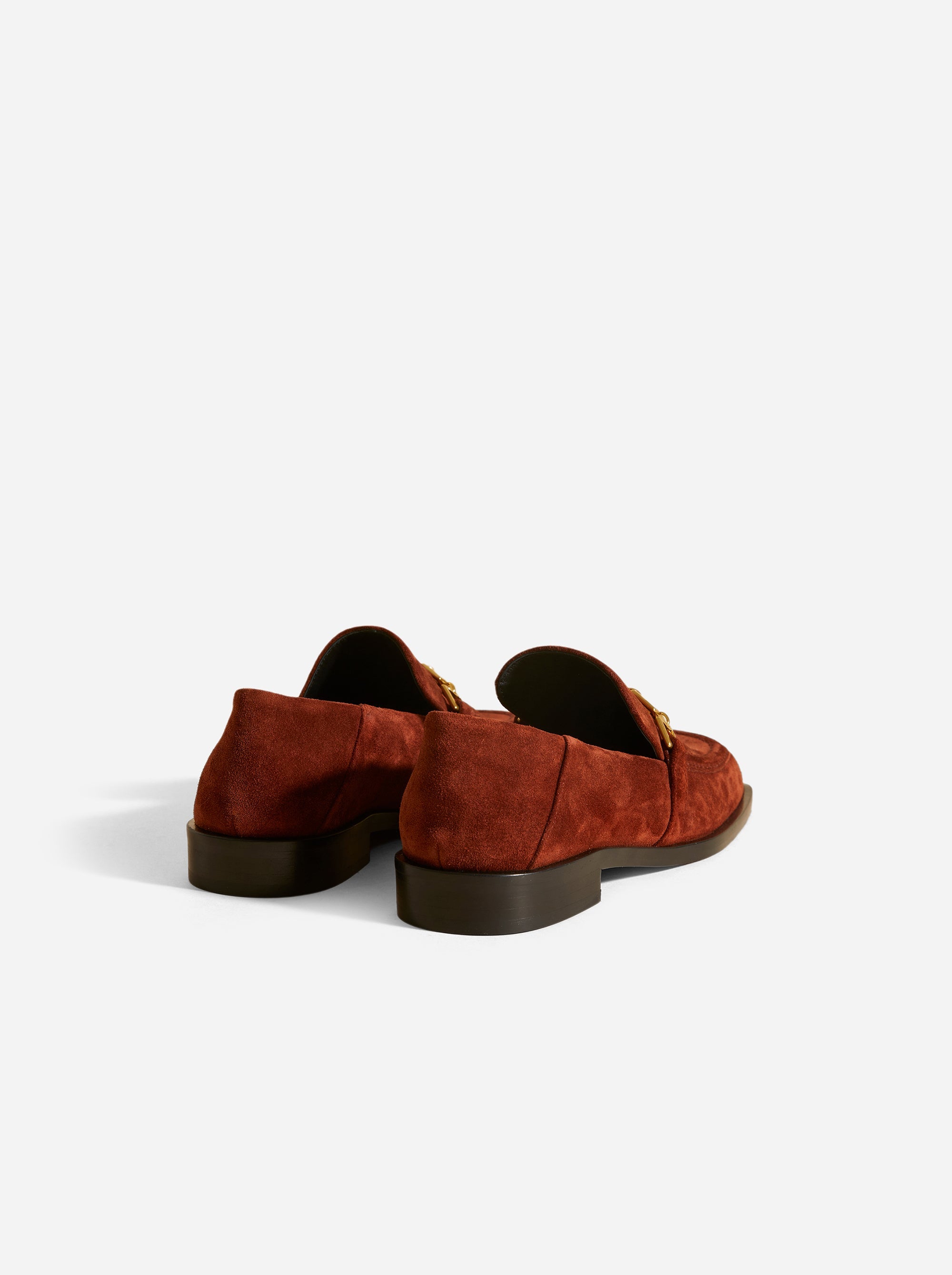 The Tap Loafers Ruby Brown Suede Back