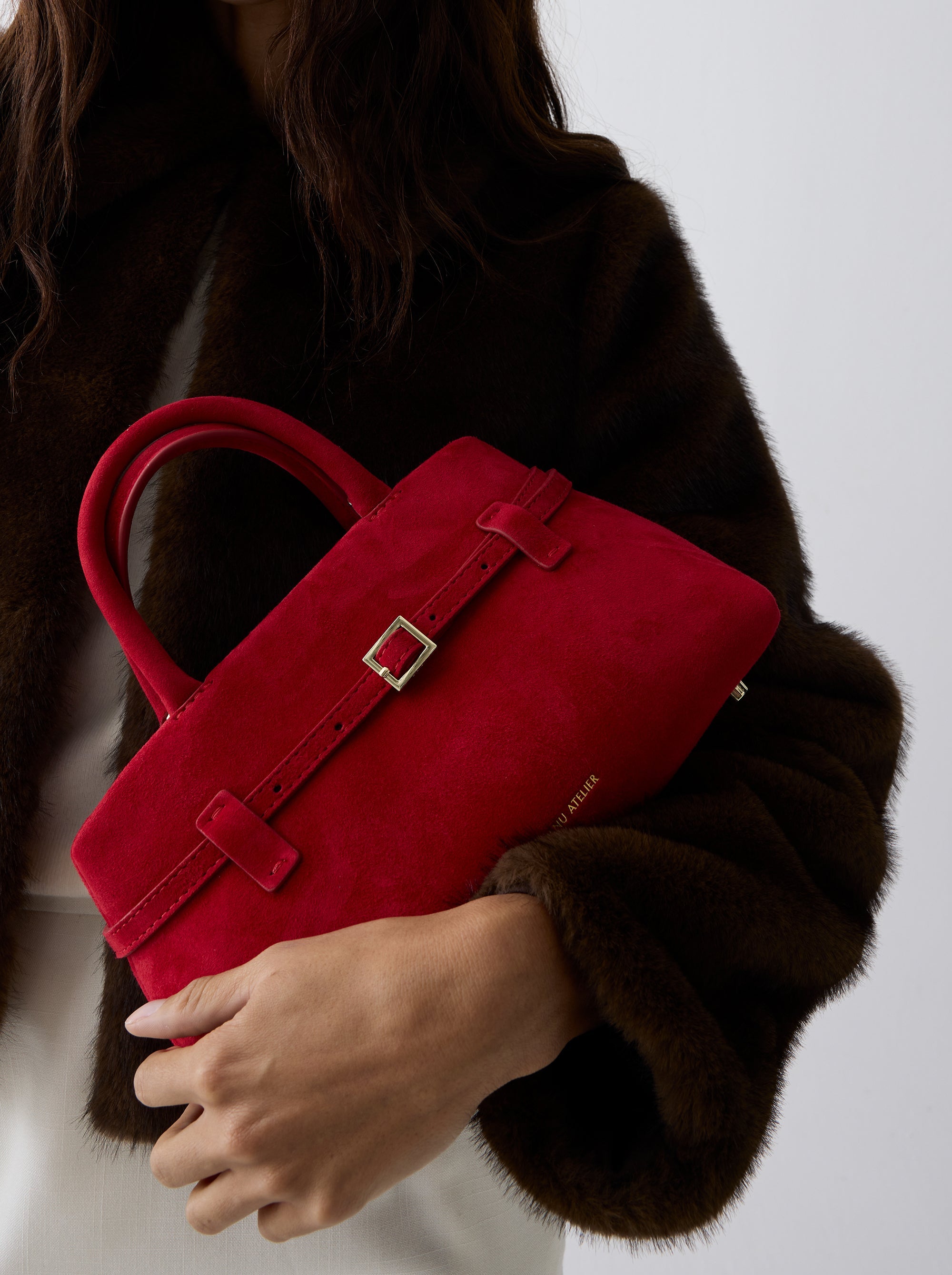 Le Cambon 25 Red Suede on model