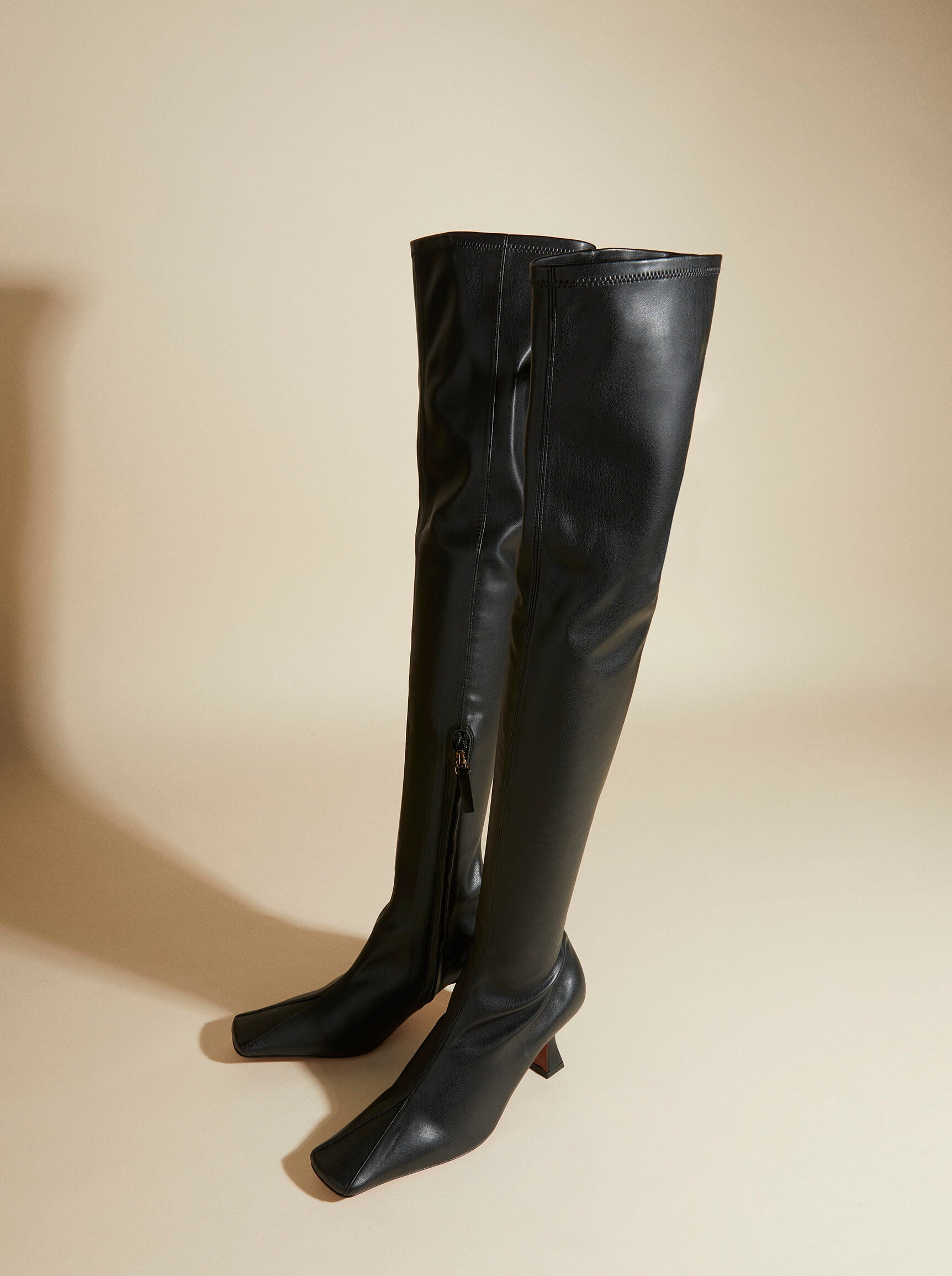 Over the knee chanel boots online