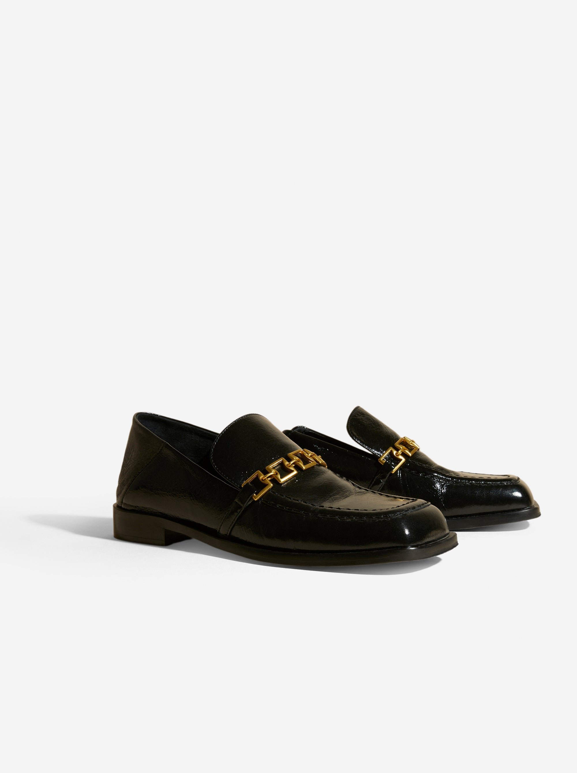 The Tap Loafers Black High Gloss