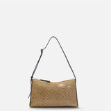 Mini Prism Gold Mesh & Black Suede
