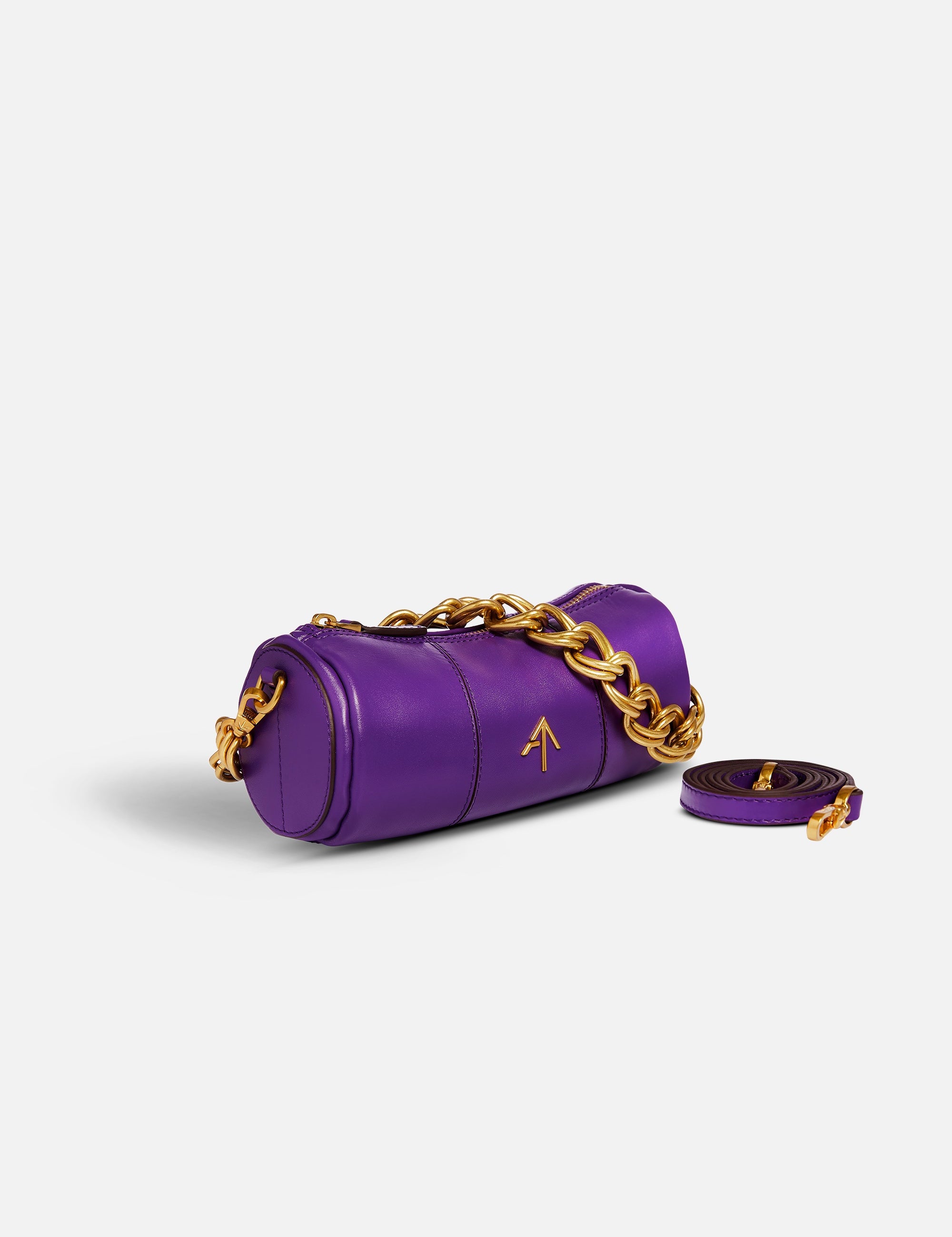 XX Mini Cylinder Soft Calf Leather Purple 2