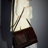 The Fold Bag Brown Zebra & Black